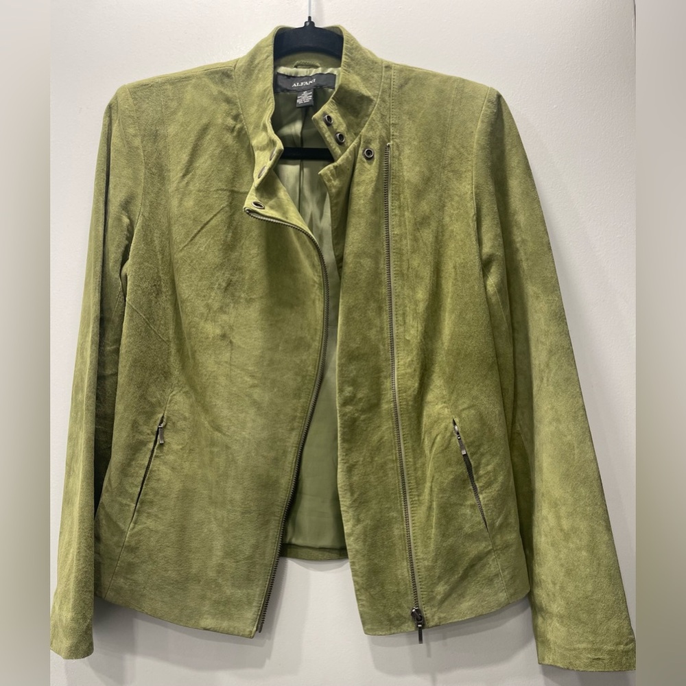 ALFANI suede 100% leather jacket